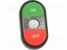 Switch: double; 1-position; 22mm; green-red; Illumin: MLB-1; IP66