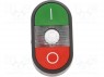 Switch: double; 1-position; 22mm; green/red; Illumin: MLB-1; IP66