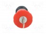 Switch: emergency stop with key; 2-position; 22mm; red; IP66