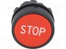 Switch: push-button; 1-position; 22mm; black/red; Illumin: none