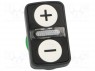 Switch: double; 1-position; 22mm; white/white; IP66; Ø22mm