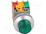 Switch: push-button; 1-position; NC + NO; 30mm; green; IP65; Ø30mm