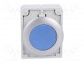 Switch: push-button; 1-position; 30mm; blue; none; IP67; -25÷70°C