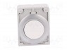 Switch: push-button; 1-position; 30mm; white; none; IP67; -25÷70°C