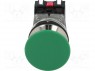 Switch: push-button; 1-position; NC + NO; 30mm; green; IP56