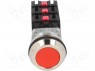 Switch: push-button; 1-position; NC x3 + NO x3; 30mm; red; IP56