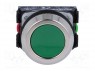 Switch: push-button; 1-position; NC + NO; 30mm; green; IP56