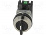 Switch: rotary; 1-position; NC + NO; 30mm; black; IP56; Positions: 3