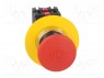 Switch: emergency stop; 2-position; NC x2 + NO x2; 30mm; red; IP56