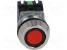 Switch: push-button; 1-position; NC + NO; 30mm; red; IP66; -15÷30°C