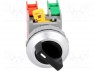 Switch: rotary; 2-position; NC + NO; 30mm; black; IP65; Positions: 2