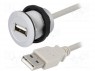  USB; 22; har-port; -25÷70°C; Ø22,3; IP20; USB 2.0 A/A