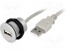  USB; 22; har-port; -25÷70°C; Ø22,3; IP20; USB 2.0 A/A