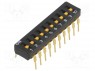 : DIP-SWITCH; - : 10; ON-OFF; 0,03A/30DC