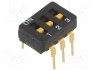 : DIP-SWITCH; - : 3; ON-OFF; 0,03A/30DC