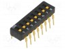 : DIP-SWITCH; - : 8; ON-OFF; 0,03A/30DC