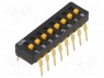 : DIP-SWITCH; - : 8; ON-OFF; 0,03A/30DC