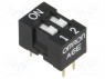 : DIP-SWITCH; - : 2; ON-OFF; 0,025A/24DC