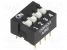 : DIP-SWITCH; - : 4; ON-OFF; 0,025A/24DC