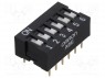 : DIP-SWITCH; - : 6; ON-OFF; 0,025A/24DC