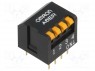 : DIP-SWITCH; - : 4; ON-OFF; 0,025A/24DC