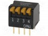 : DIP-SWITCH; - : 4; ON-OFF; 0,025A/24DC