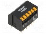 : DIP-SWITCH; - : 6; ON-OFF; 0,025A/24DC