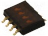 : DIP-SWITCH; - : 4; ON-OFF; 0,025A/24DC