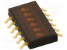 : DIP-SWITCH; - : 6; ON-OFF; 0,025A/24DC