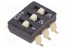 : DIP-SWITCH; - : 3; ON-OFF; 0,025A/24DC