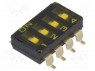 : DIP-SWITCH; - : 4; ON-OFF; 0,025A/24DC