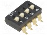 : DIP-SWITCH; - : 4; ON-OFF; 0,025A/24DC