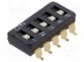 : DIP-SWITCH; - : 5; ON-OFF; 0,025A/24DC