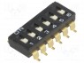 : DIP-SWITCH; - : 6; ON-OFF; 0,025A/24DC