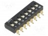 : DIP-SWITCH; - : 8; ON-OFF; 0,025A/24DC