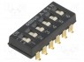 : DIP-SWITCH; - : 6; ON-OFF; 0,025A/24DC