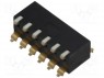 : DIP-SWITCH; - : 6; ON-OFF; 0,025A/24DC