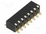 : DIP-SWITCH; - : 8; ON-OFF; 0,025A/24DC