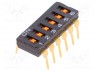 : DIP-SWITCH; - : 6; ON-OFF; 0,025A/24DC