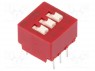 : DIP-SWITCH; - : 3; 0,1A/50DC; -40÷85°C