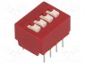 : DIP-SWITCH; - : 4; OFF-ON; 0,025A/25DC