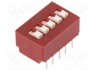 : DIP-SWITCH; - : 5; 0,1A/50DC; -40÷85°C