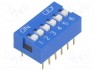 : DIP-SWITCH; - : 6; ON-OFF; 0,05A/12DC