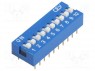 : DIP-SWITCH; - : 10; ON-OFF; 0,05A/12DC