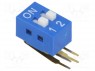 : DIP-SWITCH; - : 2; ON-OFF; 0,05A/12DC