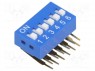 : DIP-SWITCH; - : 6; ON-OFF; 0,05A/12DC