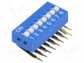 : DIP-SWITCH; - : 8; ON-OFF; 0,05A/12DC