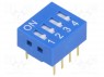 : DIP-SWITCH; - : 4; ON-OFF; 0,05A/12DC