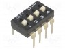 : DIP-SWITCH; - : 4; ON-OFF; 0,1A/24DC