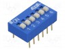 : DIP-SWITCH; - : 6; ON-OFF; 0,1A/24DC